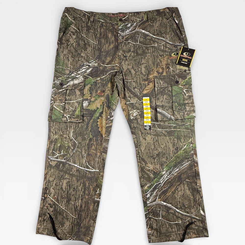 MOSSY OAK Cargo Pants Mens XXL Camo Country DNA Hunting Outdoor NWT - Picture 3 of 15